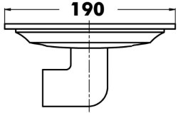 Oval element de scurgere cabina de pilotaj 1783SA